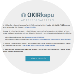 Környezetvédelmi adatszolgáltatás